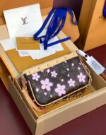 LV 村上隆櫻花 Pochette Accessoires M13668｜復刻限量手拿包 一比一原單