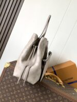 LV M13180 一比一Boundless手袋 灰色Mahina穿孔皮革托特包