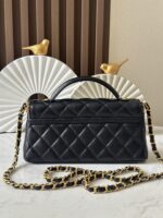 CHANEL精品仿製白色Kelly包中號橫款春夏百搭高級手拎斜背兩用包