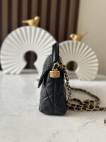 CHANEL精品仿製白色Kelly包中號橫款春夏百搭高級手拎斜背兩用包