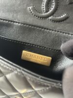 CHANEL精品仿製白色Kelly包中號橫款春夏百搭高級手拎斜背兩用包