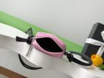 Chanel 精品仿製粉色康鵬黑熊貓 Mini 相機包 雙C logo超可愛AS6340