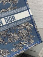 Dior 高仿 Book Tote 夏季椰樹刺繡藍底托特包一比一度假風超大容量