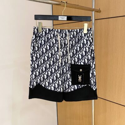 Dior A貨男士短褲2025春夏新款清爽簡約原版面料俐落時尚百搭款