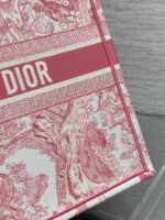 Dior A貨 Book Tote 老虎刺繡包淺梅紅拼色森林風少女感大容量托特