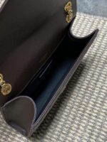 YSL復刻版經典格菱郵差包翻蓋設計金屬鏈條輕奢百搭款92739