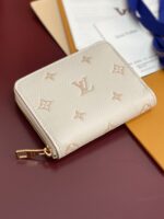 LV M60067 高仿浸染Zippy拉鍊零錢包Monogram Empreinte壓花皮革設計