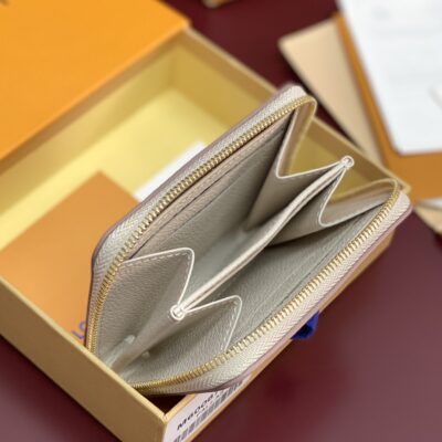 LV M60067 高仿浸染Zippy拉鍊零錢包Monogram Empreinte壓花皮革設計