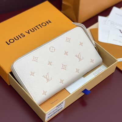 LV M61864 精品仿製Monogram Empreinte 浸染色壓花皮革拉鍊錢包