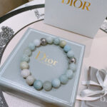 DIOR 一比一多元素瑪瑙泰銀手鏈 時尚復古風格 氣質百搭潮流款