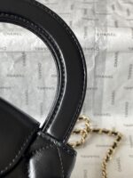 Chanel高仿黑色凱莉包23K秋冬爆款小巧復古設計優雅百搭法式風情AS4416