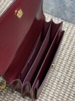 YSL頂級原單翻蓋包鱷魚紋皮革專櫃新款可斜背高質感百搭通勤款441971