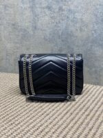 YSL復刻版LouLou信封鏈條包新款羊皮絎縫附拆卸卡包化妝鏡百搭包801437