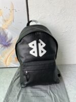 Balenciaga Le City 荔枝紋雙肩包｜2025春夏新款書包背包｜原單小牛皮大容量