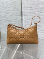 Dior一比一Miss Dior迷你水餃包焦糖色菱格單肩包秋冬質感必備