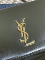 YSL原單墨綠信封手機包小巧百搭2025時尚法式風格635095
