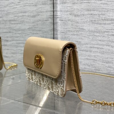 Dior高仿Caro Miss蒙田拼皮鏈條WOC時尚千金感2025新品