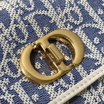 Dior 高仿 Caro Miss Montaigne 拼皮鏈條WOC精品仿製時尚百搭女包