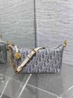 Dior A貨 Hobo Star 天藍奶白拼色肩背包清新輕便夏日感時尚