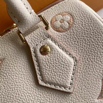 LV M14291 高仿 Speedy Bandoulière 20 手袋｜Monogram Empreinte 皮革 小巧斜挎包