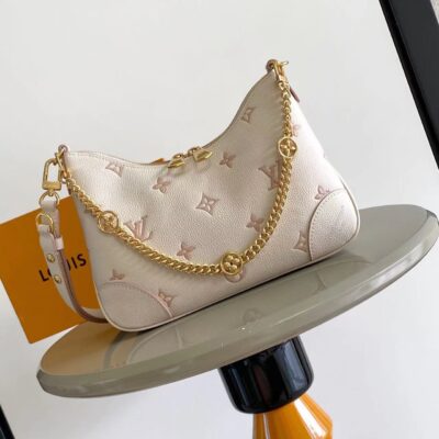 LV M14634 高仿Boulogne 手袋｜Monogram Empreinte 皮革优雅链条包