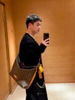 LV M14018一比一Vagabond Hobo新月包 復古珠鏈 休閒高雅法式風格