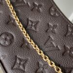 LV M14193精品仿製Félicie Pochette巧克力棕信封包 金鏈優雅 百搭法式格調
