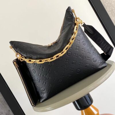 LV高仿復刻M12072Coussin系列黑色手提斜挎包