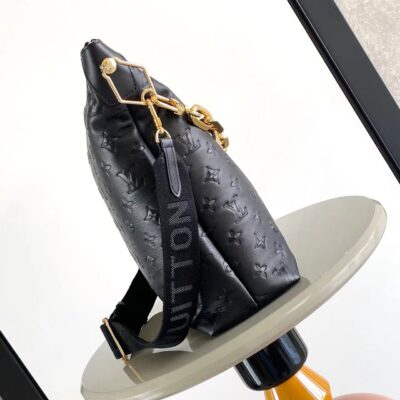 LV高仿復刻M12072Coussin系列黑色手提斜挎包