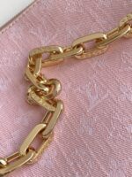 LV 精品仿製Coussin粉色丹寧小號手袋 浪漫輕盈法式風格 休閒出街百搭款M13313