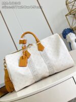 LV M14838一比一Keepall 45旅行袋復古做舊設計 多功能實用法式時尚