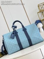 LV精品仿製Keepall 45旅行袋沉穩配色設計 經典復古法式格調