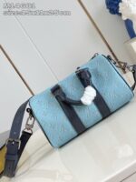 LV復刻版Keepall 25手提斜背兩用包 時尚旅行輕便首選復古格調M14681