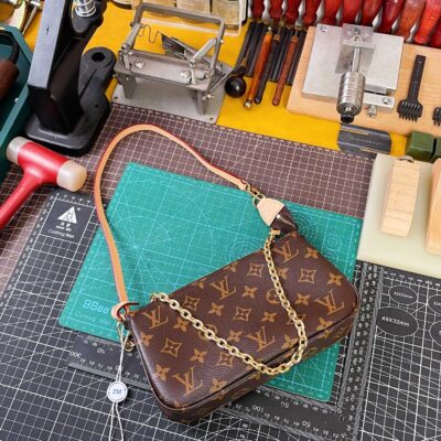 LV A貨 Monogram老花鏈條腋下包小巧實用百搭復古經典人氣款M82766