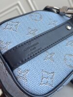 LV復刻Monogram浮紋圓筒手袋焦糖皮飾邊小巧百搭法式氣質M14681