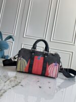 LV 精品仿製 草間聯名南瓜波士頓包 個性設計 潮流藝術限量風格M46271