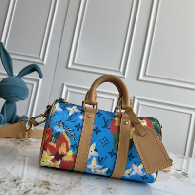 LV 原單 Keepall 25聯名手袋 夏日復古元素 潮流必備都會風格