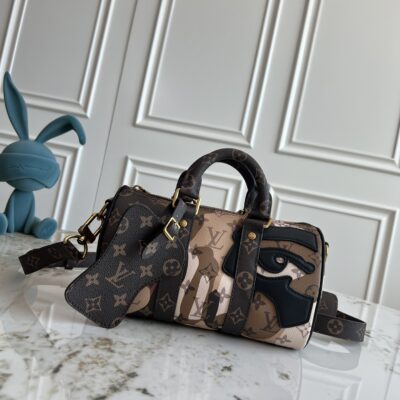 LV 高仿精品 Keepall 25 聯名迷你旅行包 夏日熱帶設計潮流吸睛