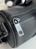 LV 復刻版 Keepall Aerogram 黑色牛皮旅行包 航空信箋靈感 雅緻簡約男士風