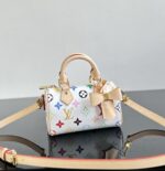LV A貨 白三彩 Nano Speedy 迷你手袋 升級五金細節 精緻百搭小廢包