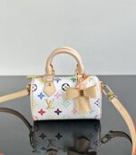 LV A貨 白三彩 Nano Speedy 迷你手袋 升級五金細節 精緻百搭小廢包