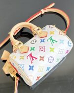 LV A貨 白三彩 Nano Speedy 迷你手袋 升級五金細節 精緻百搭小廢包