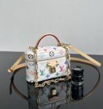 LV原單白三彩Vanity Pouch手袋經典時尚質感升級2025新品