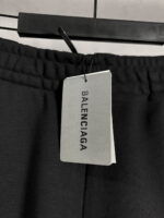 Balenciaga × Lamborghini 聯名短褲｜毛圈純棉拼接款 高仿精品男女同款短褲