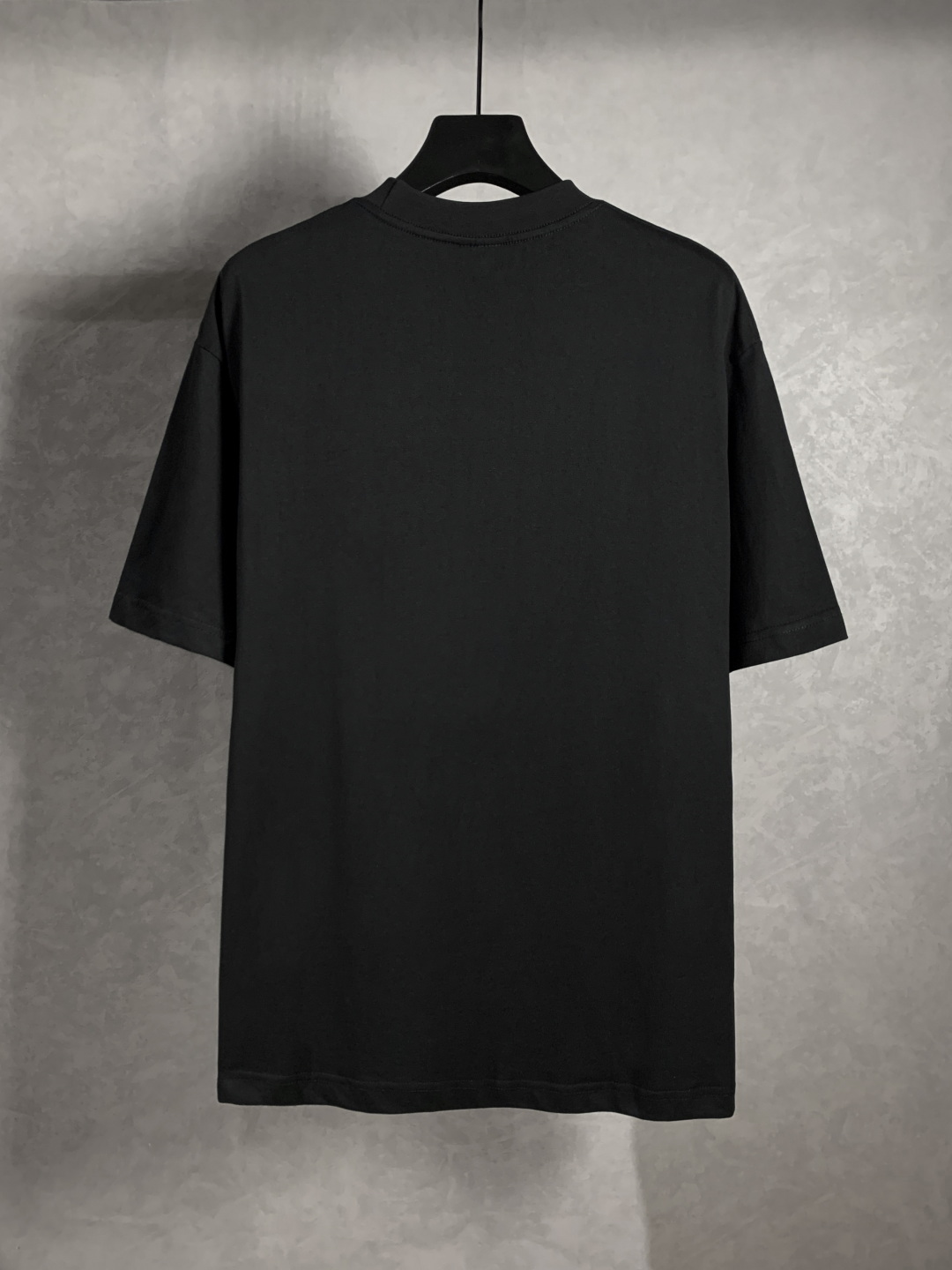 Balenciaga 巴黎世家 黑色1917刺繡字母圓領短袖T恤|純棉定染 刺繡印花 潮流男女款