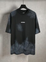 Balenciaga 巴黎世家 白色前後刺繡圓領短袖T恤｜磨破手繪工藝 潮流高質感男女款