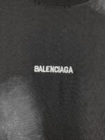 Balenciaga 巴黎世家 白色前後刺繡圓領短袖T恤｜磨破手繪工藝 潮流高質感男女款