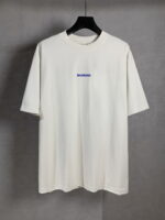 頂級原單Balenciga 白色前後刺繡字母短袖T恤｜磨破做舊復古感 百搭潮人款