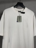 頂級原單Balenciga 白色前後刺繡字母短袖T恤｜磨破做舊復古感 百搭潮人款