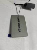 頂級原單Balenciga 白色前後刺繡字母短袖T恤｜磨破做舊復古感 百搭潮人款